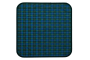 Podložka na křesla 45×45 cm, modrozelená
