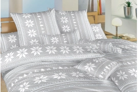 Krepové povlečení - Sobi šedí