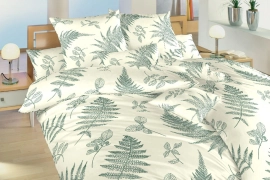 Krepové povlečení - Kapradí banán