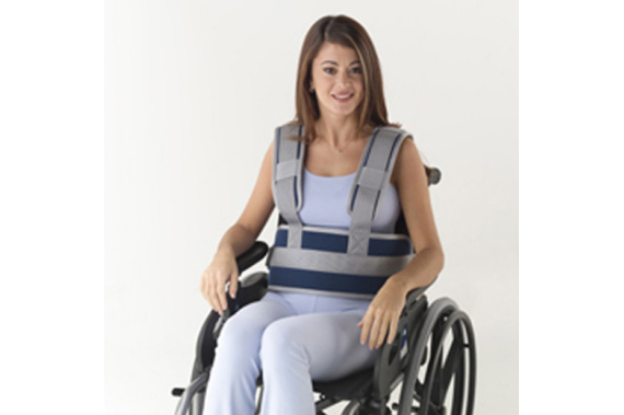 Fixační pás břišní s upínáním v ramenou