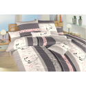 Bavlněné povlečení - Slezsko šedo-pudrové