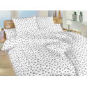 Bavlněné povlečení - Anežka tmavě šedá na bílém