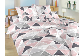 Bavlněné povlečení - Pyramidy pudrové