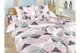 Bavlněné povlečení - Pyramidy pudrové