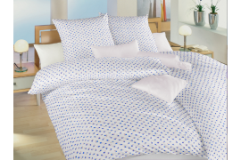 Krepové povlečení - Malé růže modré