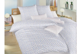 Krepové povlečení - Malé růže modré