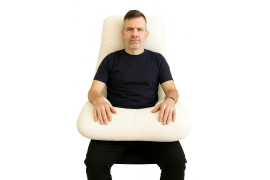 Omyvatelný polohovací polštář, tvar C