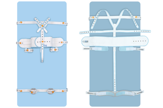 Upínací set na lůžko - celé tělo