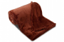 mikroflanelová deka USW - tmavě hnědá
