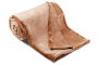 mikroflanelová deka USW - světle čokoládová