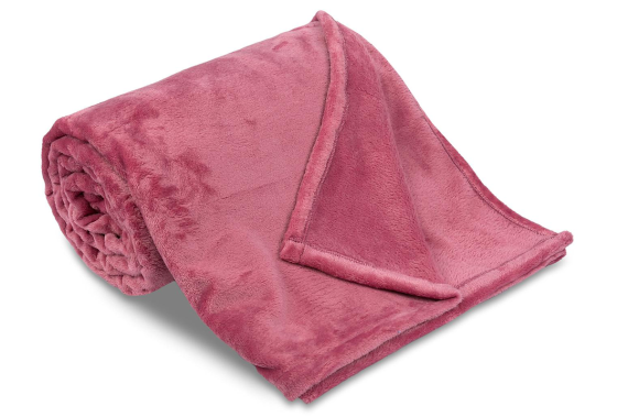 mikroflanelová deka USW - starorůžová