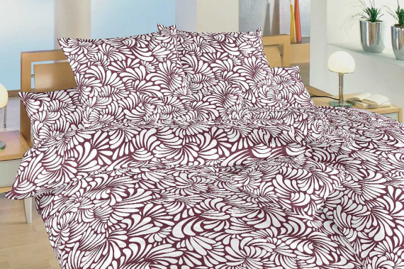 Bavlněné povlečení - Iluze bordó