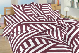 Bavlněné povlečení - Zebra bordó