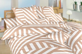 Bavlněné povlečení - Zebra světle hnědá