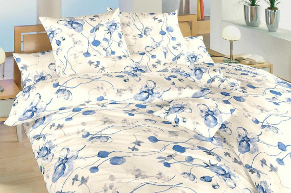 Krepové povlečení - Bloom elegance banán