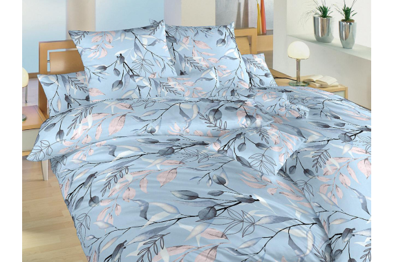 Krepové povlečení - Milaya modrá