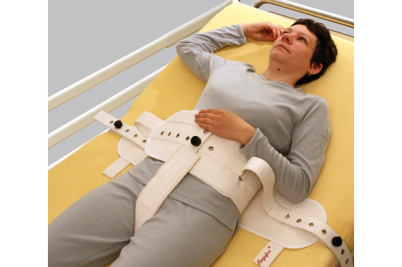 Upínací pás břicho-rozkrok - magnetické zámky