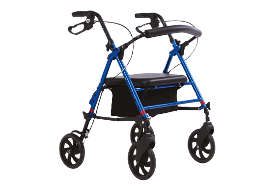 Chodítko pojízdné čtyřkolové