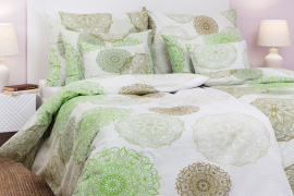 Krepové povlečení - Magic světle zelený