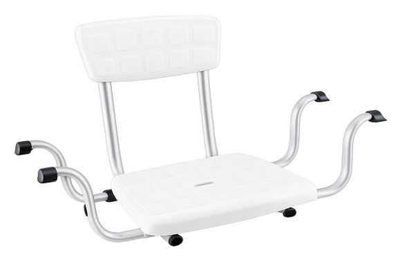 Nastavitelné sprchové sedátko s opěrkou zad