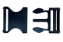 Náhradní spona na pásy černá