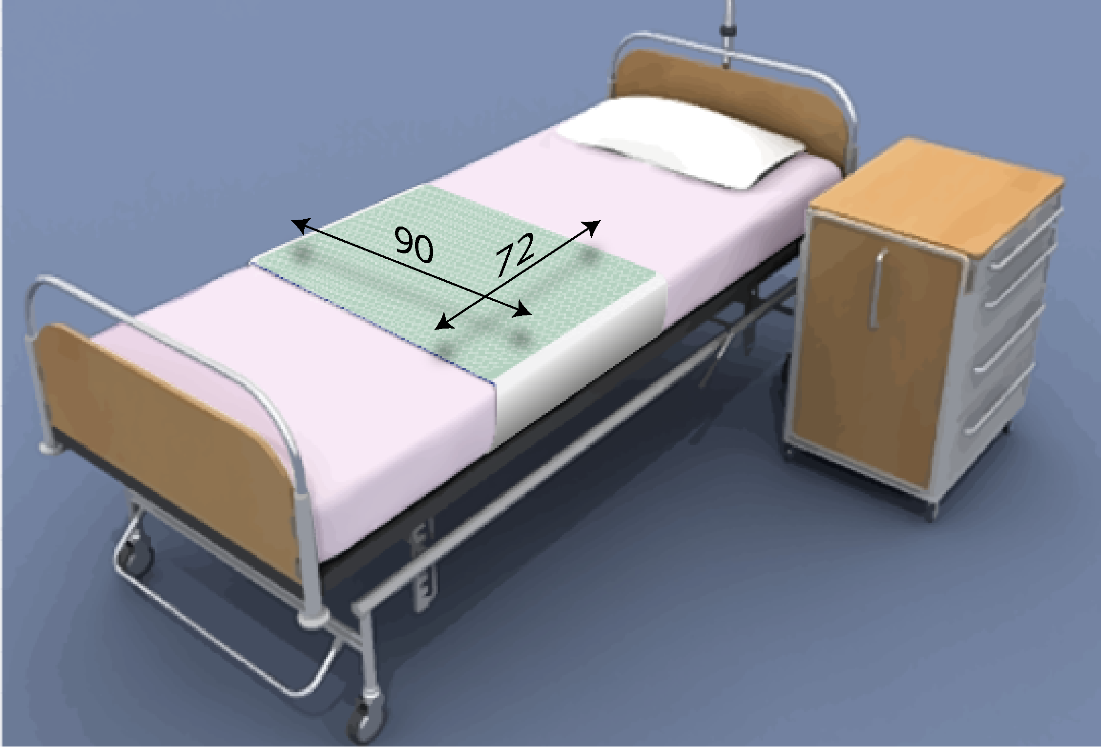 podložka se záhyby pod matraci