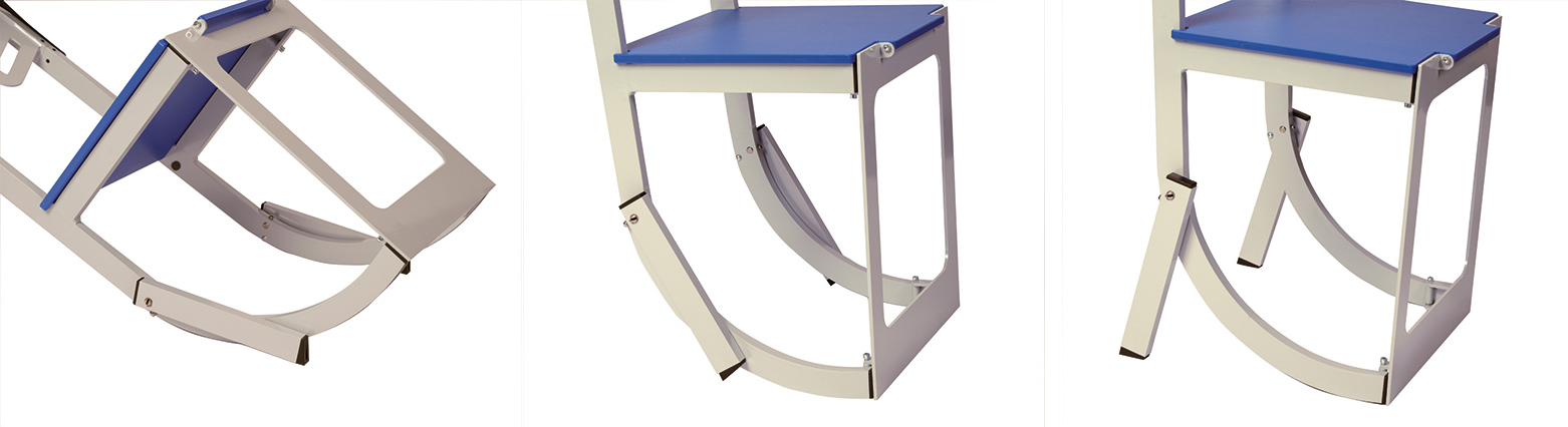 Opěrné nohy židle Hebix